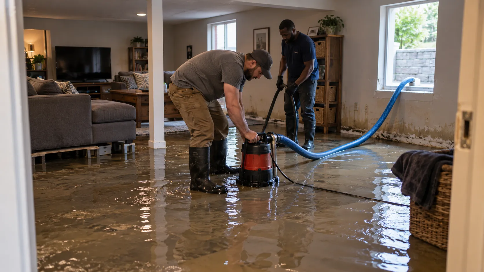 Flooded Basement Cleanup in Milwaukee, WI